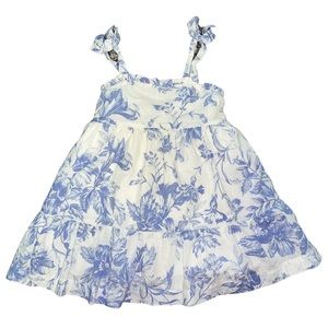 Gap Blue and White floral Dress 18-24 months